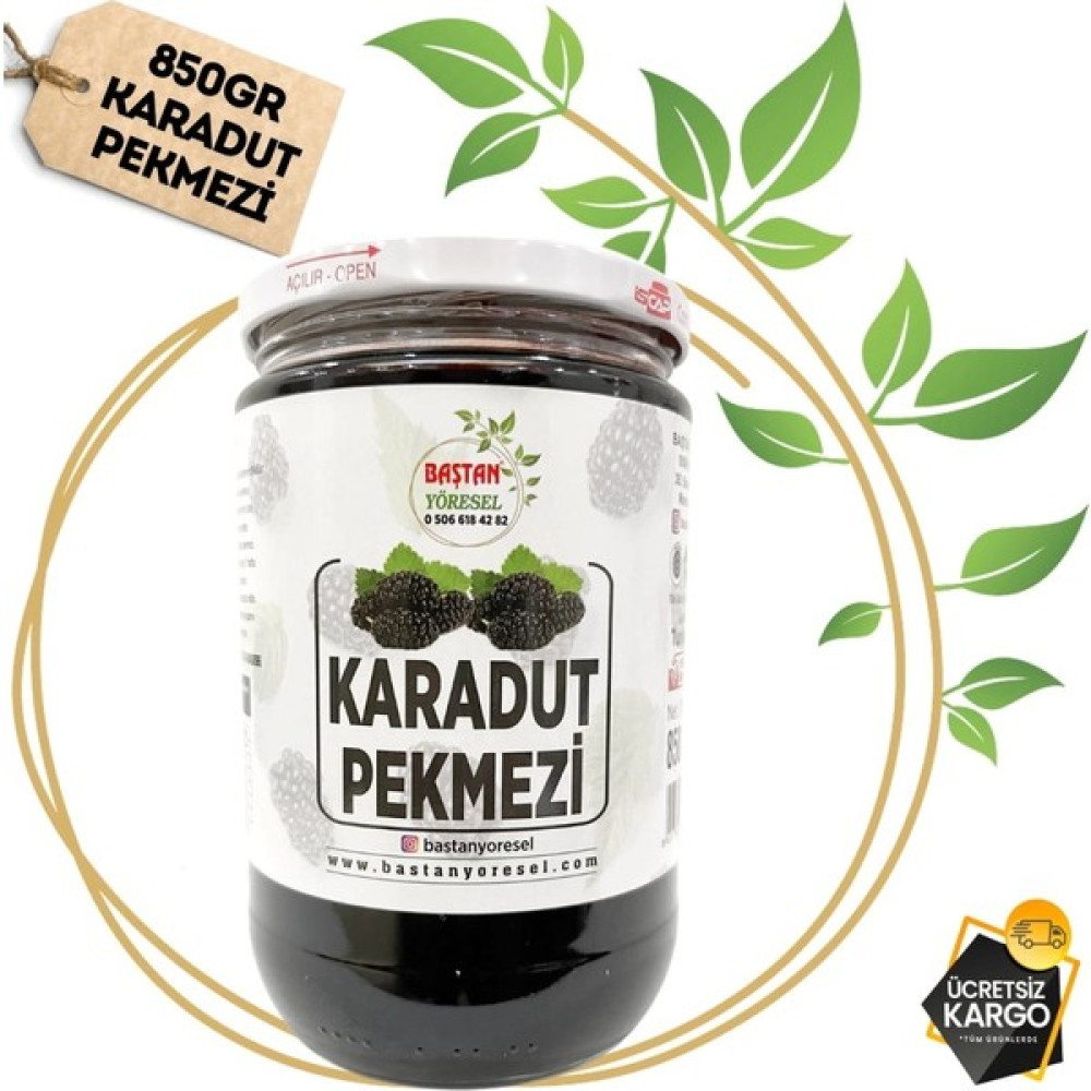 Baştan Yöresel El Yapımı Karadut Pekmezi 850gram - 1 Adet Diğer Fiyatı