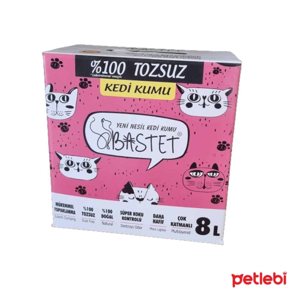 Bastet %100 Doğal Tozsuz ve Kokusuz Kedi Kumu 8lt Evcil Hayvan Ürünleri Fiyatı