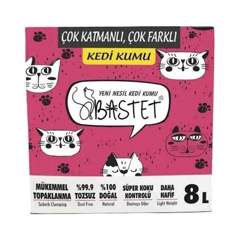 Bastet Topaklanan Premium Doğal Kedi Kumu 8 Litre Evcil Hayvan Ürünleri Fiyatı