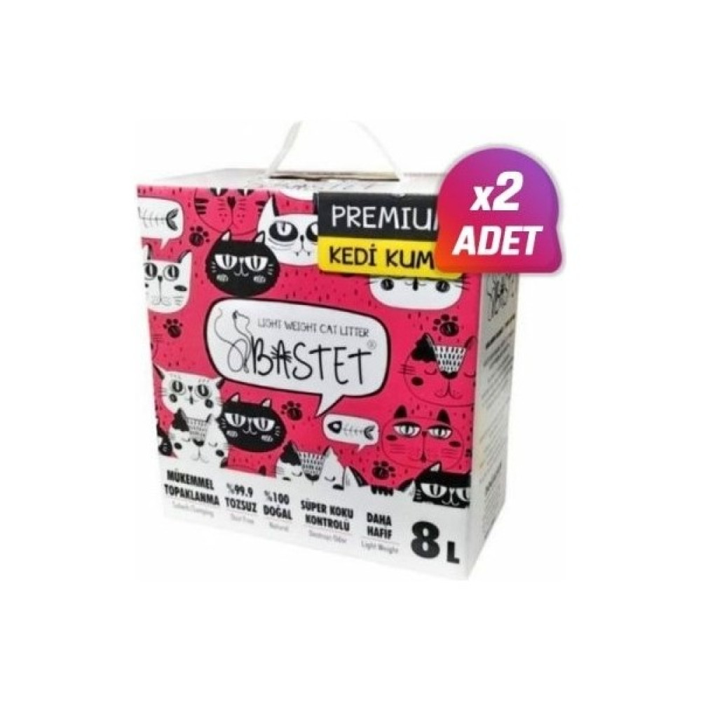 Bastet Topaklanan Premium Doğal Kedi Kumu 8 Litre x 2 Adet Evcil Hayvan Ürünleri Fiyatı