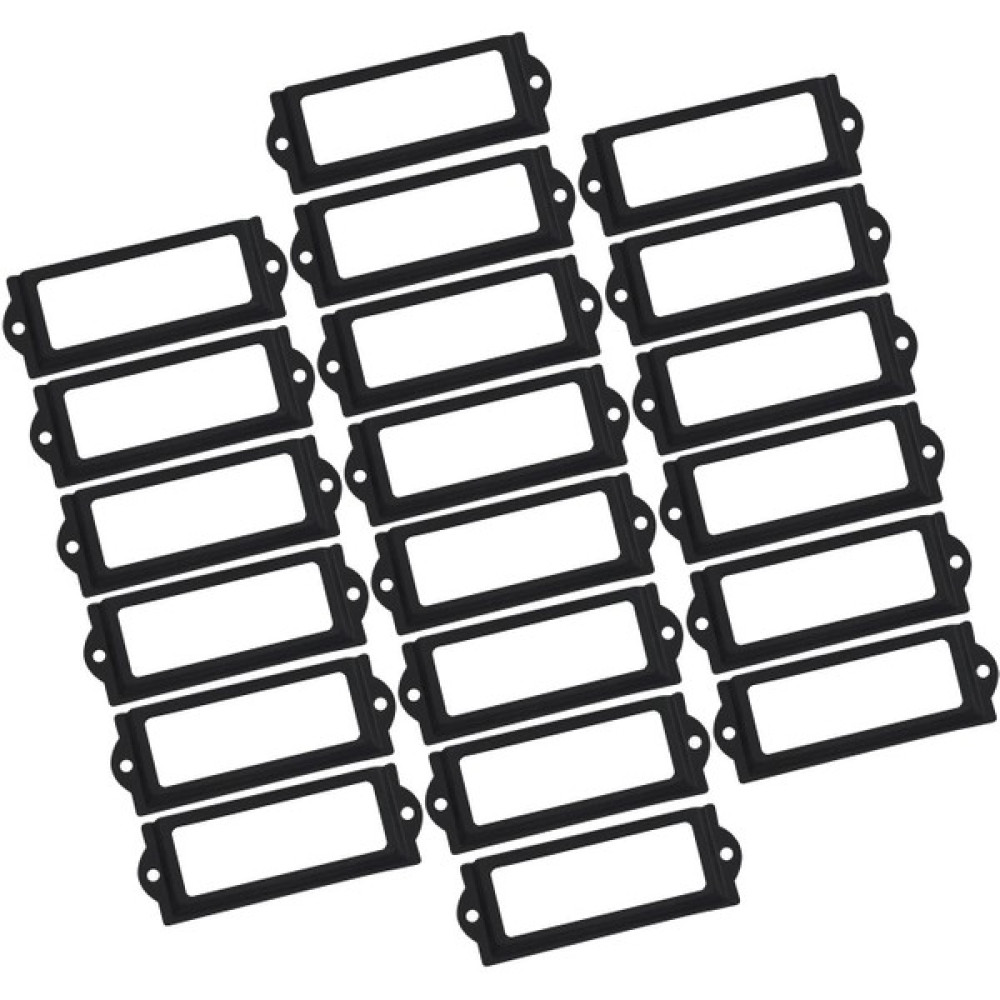 Basto 20PCS Office Dosya Etiket Tutucu Çerçeve Çekmecesi Mobilya Için Siyah Için Adı Kart Etiketi (Yurt Dışından) Dresuar / Makyaj Masası Fiyatı