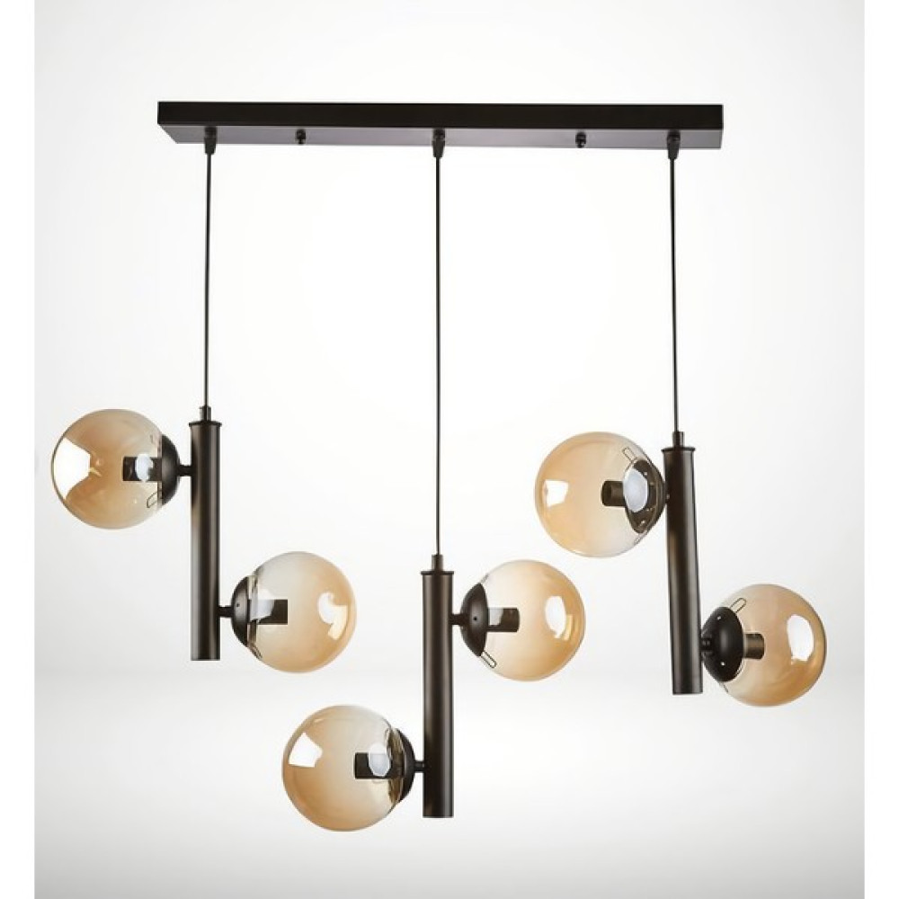 Baston Gold Duy Bal Cam Salon Avize - Gold - Bal Rengi - 4'lü Avize Fiyatı