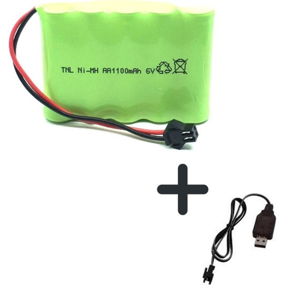 Bataryapil 6V 1100MAH Oyuncak Araba Bataryası Siyah Soket USB Şarj Cihazı - Tekli Şarj Cihazları & Kitler Fiyatı