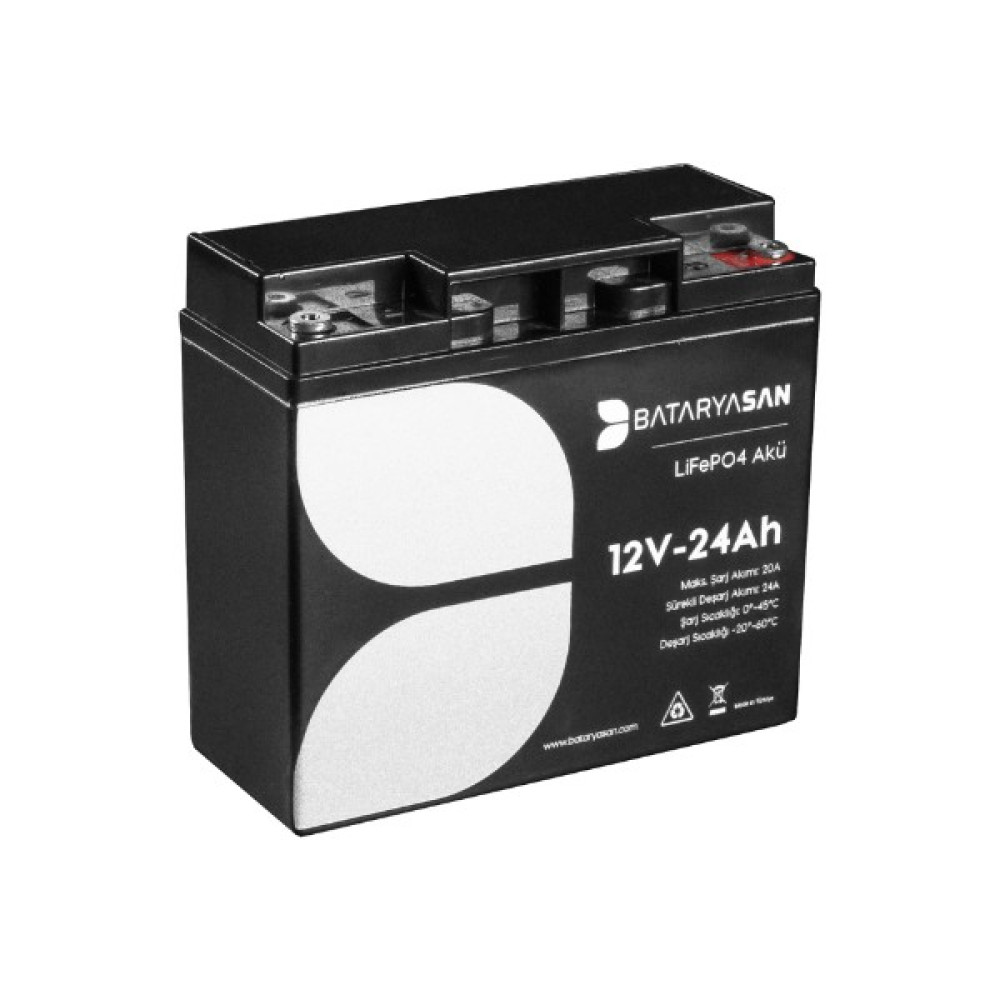 Bataryasan 12V 24AH Lifepo4 Akü (Lityum Akü) Oto Boyaları Fiyatı