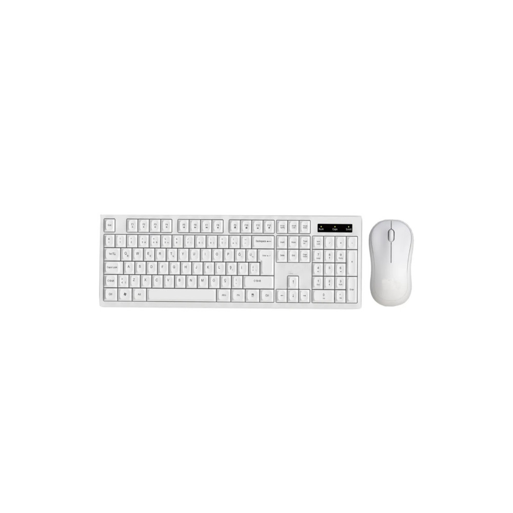 batcell Kablosuz Klavye Mouse Seti Türkçe Q Klavye Sessiz Usb’li Klavye Fare Set Beyaz Klavye - Mouse Fiyatı