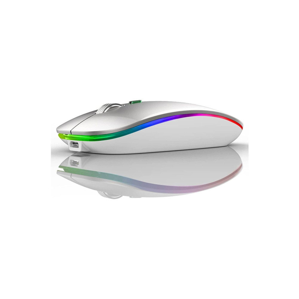 batcell Rgb Led Kablosuz Mouse Optik Wireless Mouse Sessiz Mouse Beyaz Klavye - Mouse Fiyatı