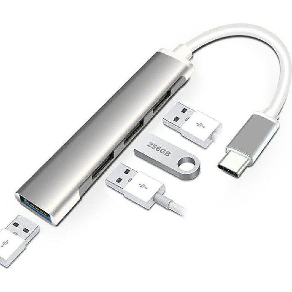 Batcell USB Type C Otge Çoklayıcı Çoğaltıcı 3.0 4 Port Seri & Paralel Kablo Fiyatı