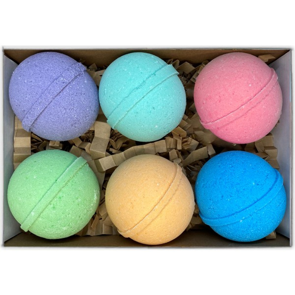 Bath Bombs Spa Set / Banyo Topu – Hediye Seti 6 x 80G – Köpüklü Tek Renk Duş Jelleri ve Banyo Köpükleri Fiyatı