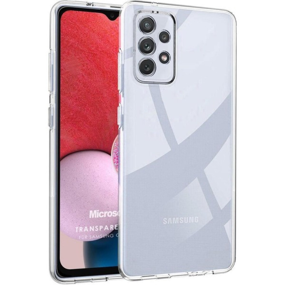 Batı Samsung Galaxy A23 Tıpalı Kamera Korumalı Şeffaf Silikon Kılıf - Beyaz Cep Telefonu Kılıfı Fiyatı