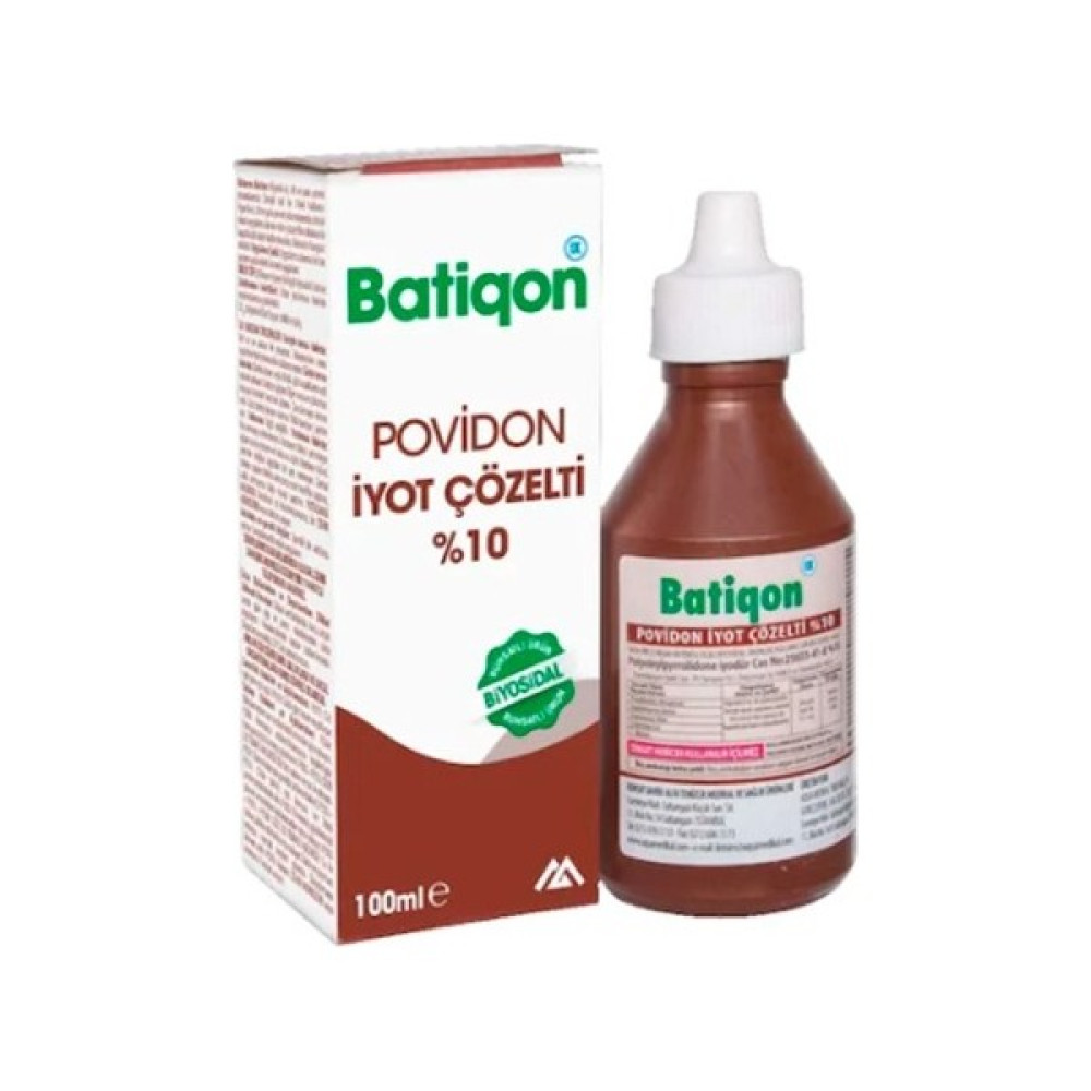 Batiqon Batikon Povidon Iyot Çözelti 100 M Hasta Bezleri ve Temizliği Fiyatı