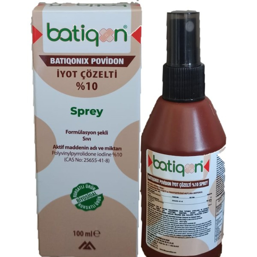 Batiqonix Povidon Iyot Çözelti 100 ml Sprey - 5 Adet Oto Boyaları Fiyatı