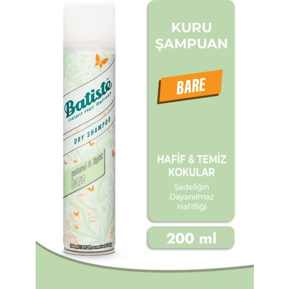 Batiste Bare Kuru Şampuan 200ml Şampuan ve Saç Kremi Fiyatı