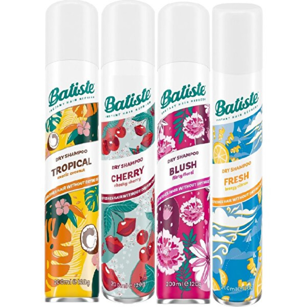 Batıste Kuru Şampuan 4lü Set - Tropıcal 200 Ml + Cherry 200 Ml + Blush 200ml + Fresh 200 Ml Şampuan ve Saç Kremi Fiyatı