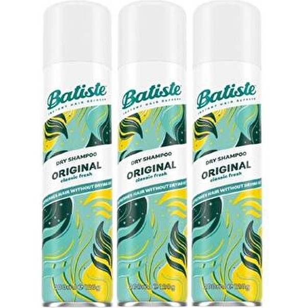 Batiste Kuru Şampuan Orıgınal 200 ml x 3 Canlandırıcı Etki Tüm Saç Tipleri İçin Uygun Diğer Fiyatı