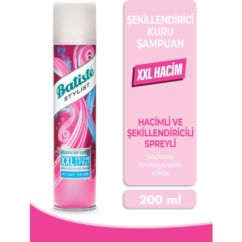 Batiste Xxl Volume Dry Shampoo Kuru Şampuan 200 Ml Şampuan ve Saç Kremi Fiyatı