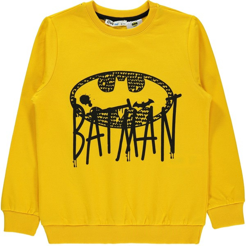 Batman Erkek Çocuk Sweatshirt 6-9 Yaş Hardal Erkek Çocuk Sweatshirt Fiyatı