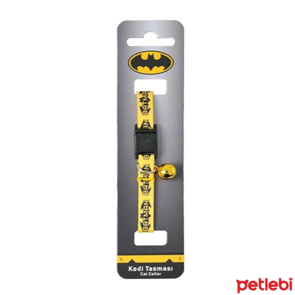 Batman® Figürlü ve Yazılı Kedi Boyun Tasması 20-30cm (Sarı-Siyah) Evcil Hayvan Ürünleri Fiyatı