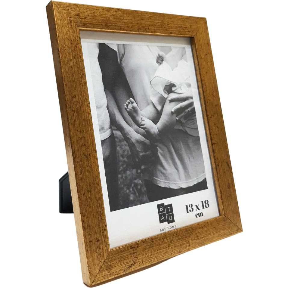 Batu Art Home Fotoğraf Çerçevesi 13 x 18 cm Mat Altın Renk Korumalı Kırılmaz Pleksi Camlı Masaüstü Ayaklı ve Duvara Asılabilir Resim & Fotoğraf Çerçevesi Fiyatı
