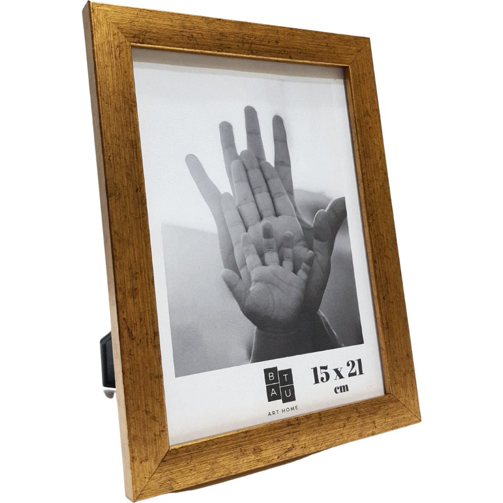 Batu Art Home Fotoğraf Çerçevesi 15 x 21 cm Mat Altın Renk Korumalı Kırılmaz Pleksi Camlı Masaüstü Ayaklı ve Duvara Asılabilir Diğer Fiyatı