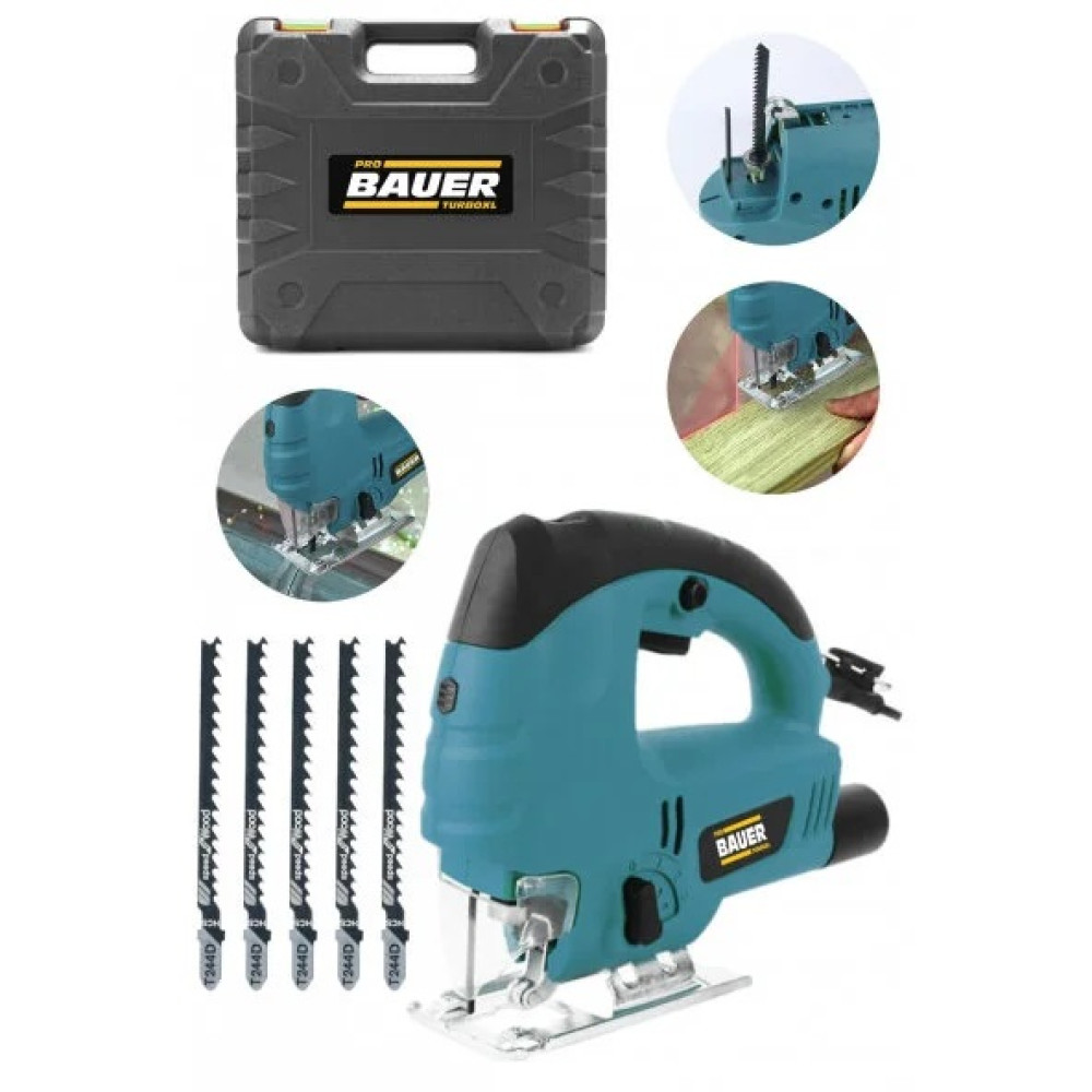 Bauer 2000 Watt Lazerli 6 Kademe Devir Ayarli Dekupaj Testere Metal Sanzuman '' 5 Adet Uc Hediye Dekupaj Testere Fiyatı