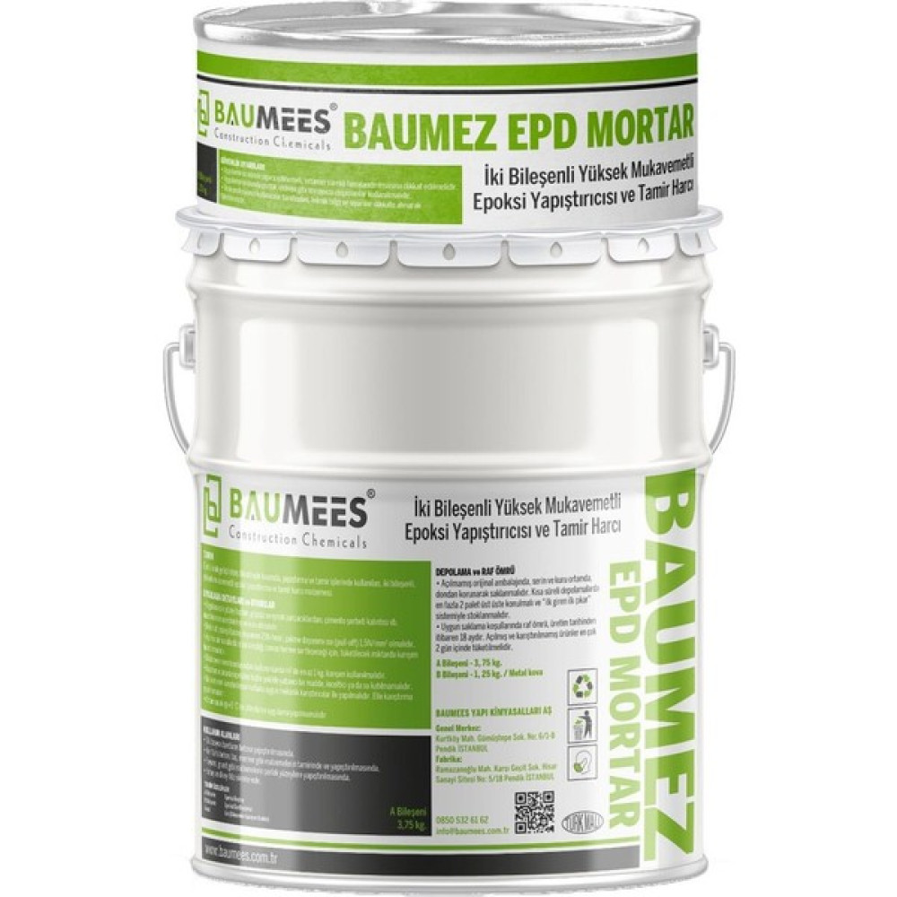 Baumees Baumez Epd Mortar 5Kg Dış Cephe Yalıtım Malzemeleri Fiyatı