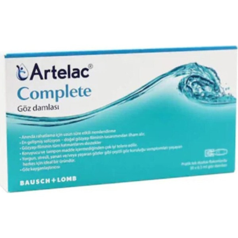 Bausch&lomb Artelac Complete Gö Z Damlası %0.24 0.5ml | 30 Flakon Cilt Temizleme ve Peeling Fiyatı