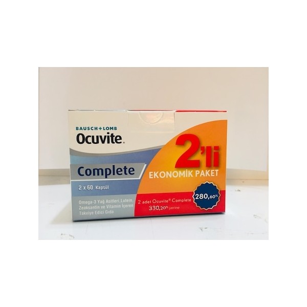 Baushe Lomb Ocuvite Complete 60 Kapsül 2'li Diğer Fiyatı