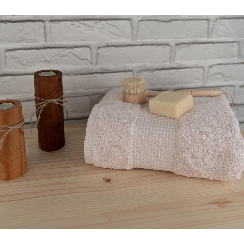Baveno Home Pamuklu Yumuşak Waffle Bordürlü Renkli 60X110 cm El Yüz Havlusu Baveno - 60 x 110 cm - Pembe El / Yüz Havlusu Fiyatı