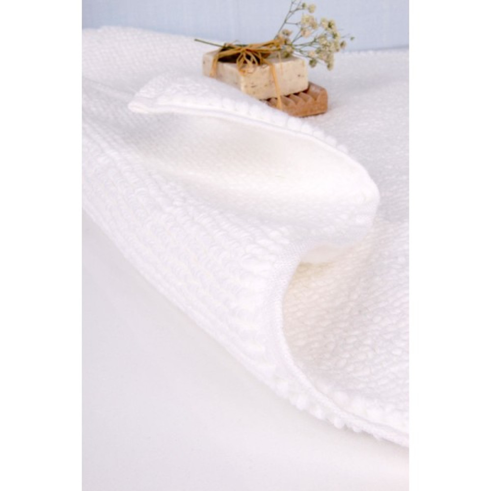Baveno Pamuk Outlet 50 x 90 cm cm Ultra Soft Banyo Paspası - Beyaz Ayak Havlusu Fiyatı