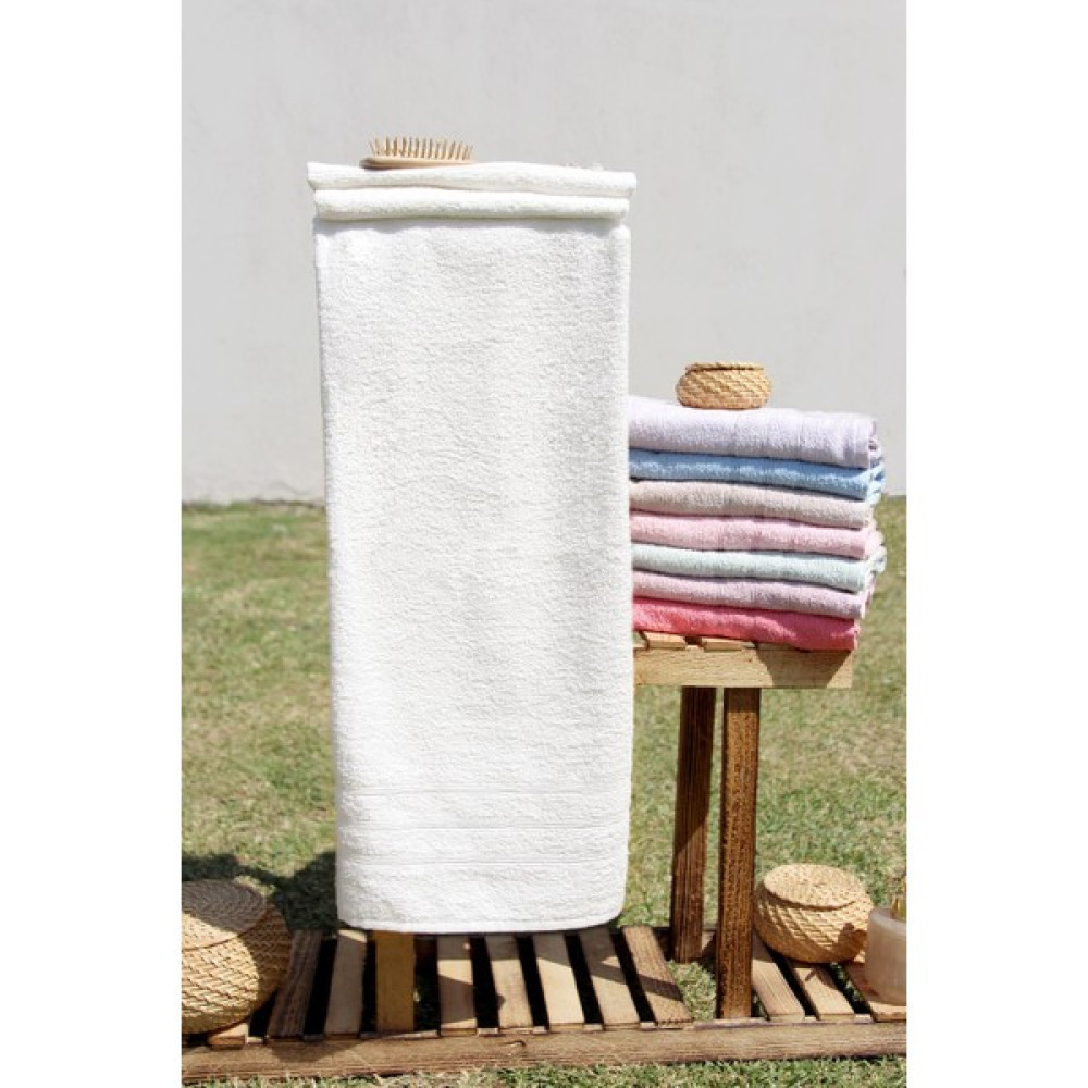 Baveno Pamuk Renkli 70X140 Banyo Havlusu - Krem - 70 x 140 cm Banyo Havlusu Fiyatı
