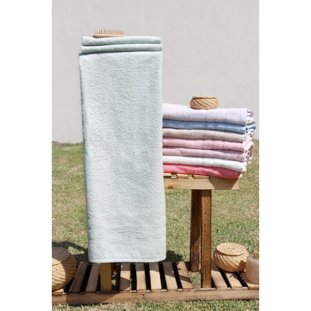 Baveno Pamuk Renkli 70X140 Banyo Havlusu - Mint - 70 x 140 cm Banyo Havlusu Fiyatı
