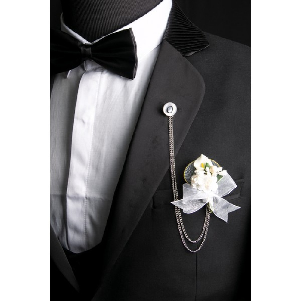 Bay Efendi Beyaz Kuru Çiçek Damat Sağdıç Yaka Çiçeği ve O Harfli Ceket Zinciri Ev & Dekorasyon Aksesuarları Fiyatı