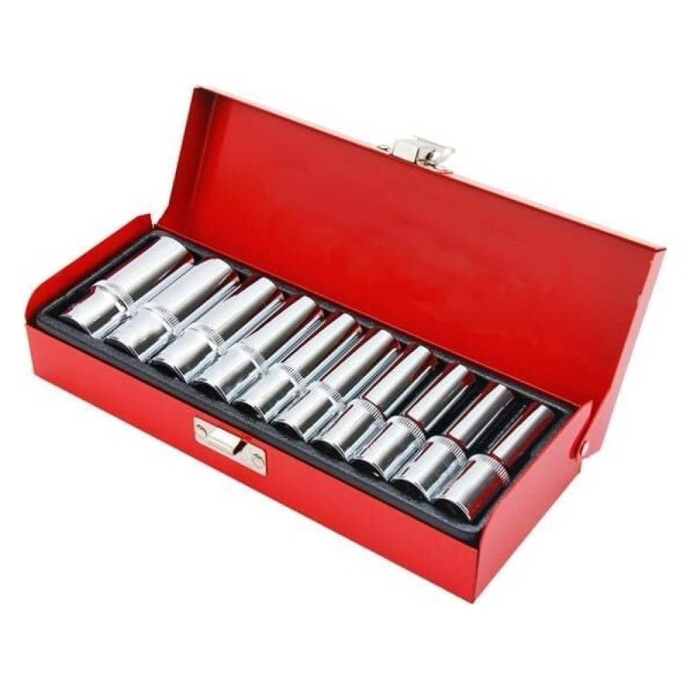 Bay-Tec 3/8'' Uzun MK2710 Lokma Takımı 10 Parça Krom-Vanadyum Çeliği ile Dayanıklı Tasarım Lokma Takımı Fiyatı