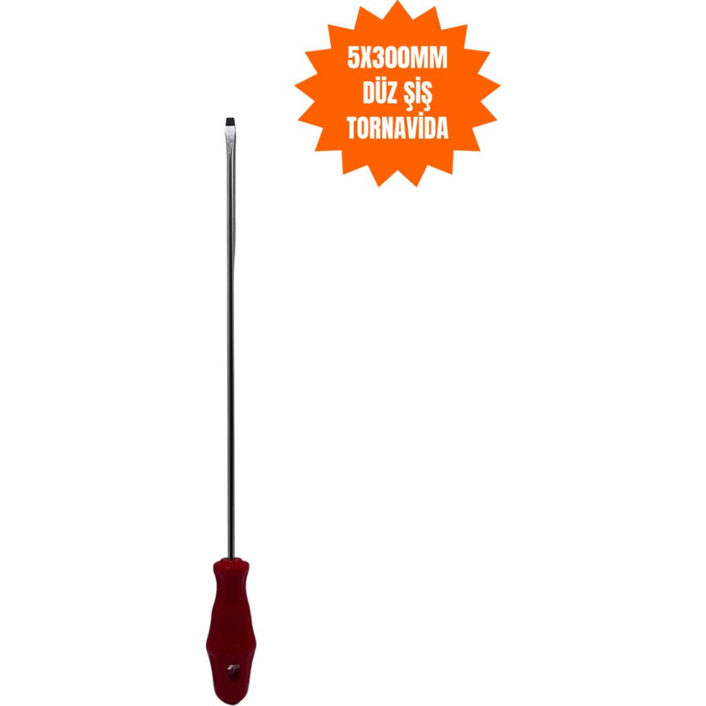 Bay-Tec Düz Şiş Tornavida 5X300 mm Tornavida Fiyatı