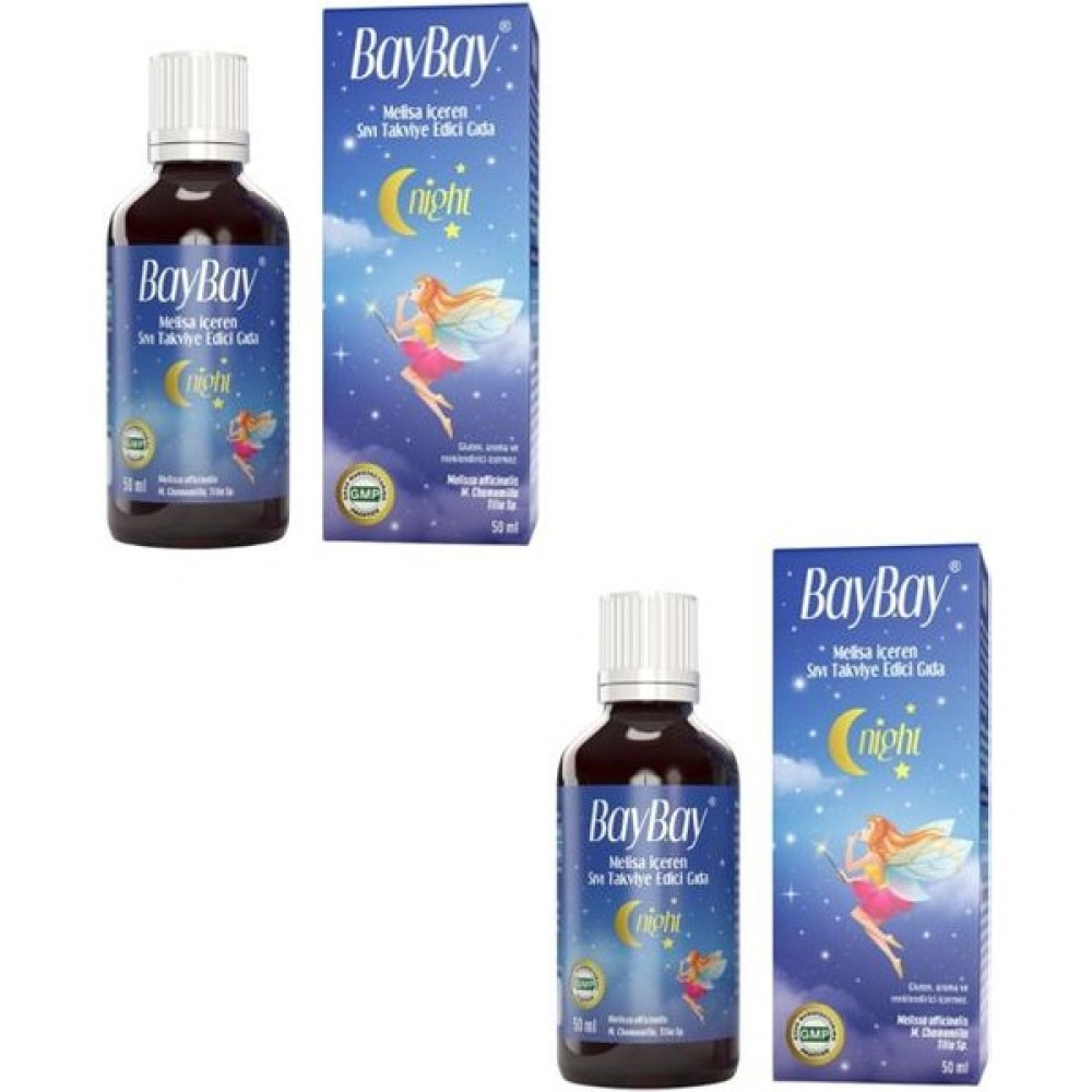 Baybay Night Damla 50 ml x 2 Melisa Içeren Takviye Edici Gıda Bebek Bakım Fiyatı
