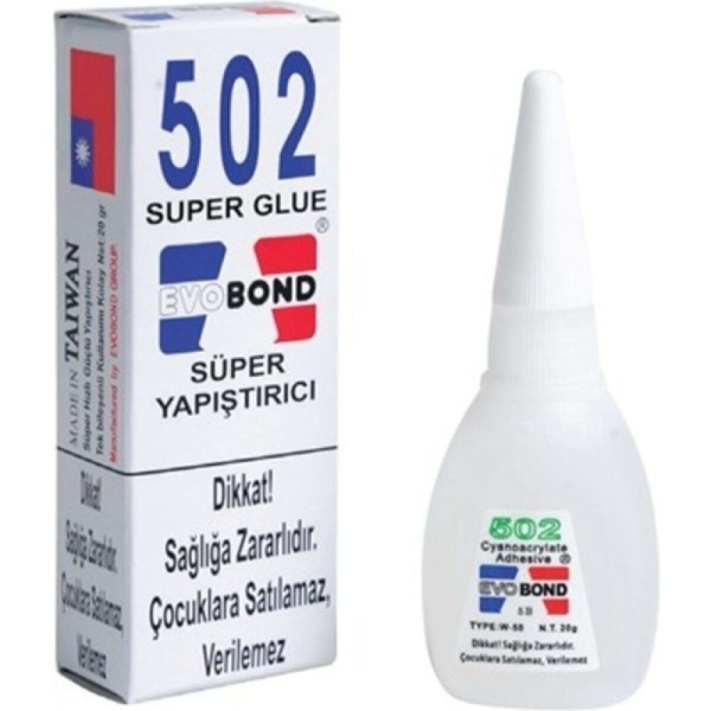 Baybond Evo Bond 502 Süper Japon Yapıştırıcısı 20 Gr. Nalburiye & Hırdavat Fiyatı