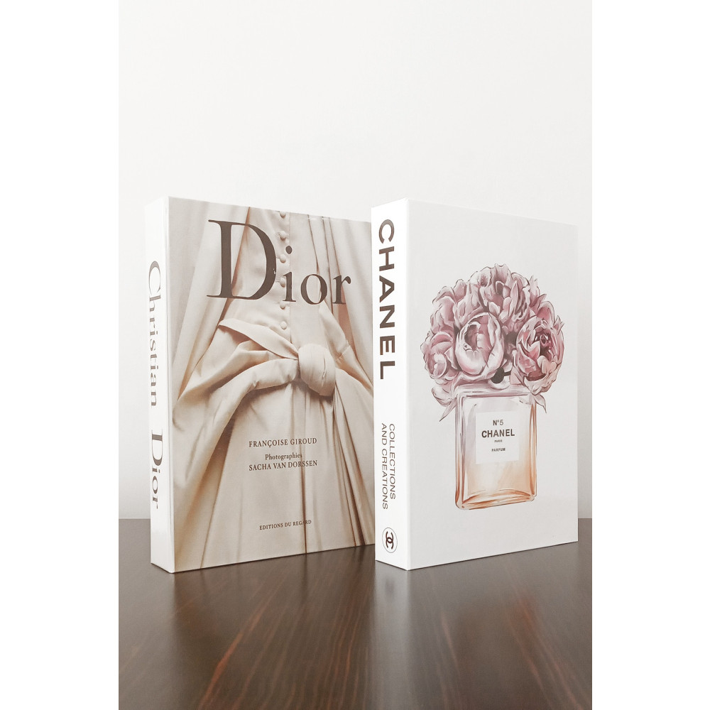 BayCazip 2li Dekoratif Kitap Görünümlü Kutu Dior Gelinlik & Chanel Parfum Temalı Ev & Dekorasyon Aksesuarları Fiyatı