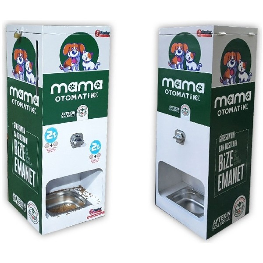 Baydar Makine Madeni Para (1 Tl) Karşılığında Mama Veren Otomatik Mama Makinesi (Mama Otomatik) Evcil Hayvan Ürünleri Fiyatı