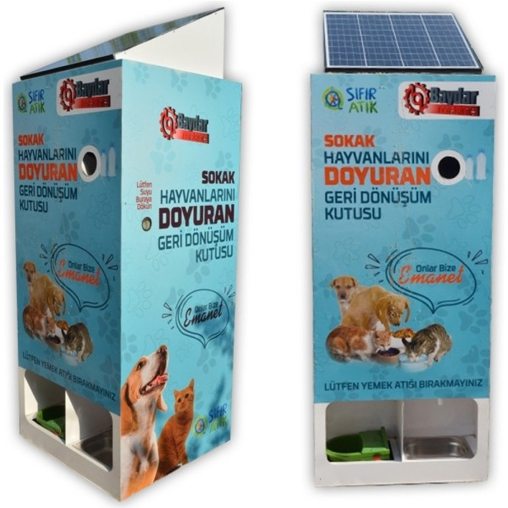 Baydar Makine Pet Şişe Karşılığında Mama Veren Otomatik Mama Makinesi (Mama Otomatik) Evcil Hayvan Ürünleri Fiyatı