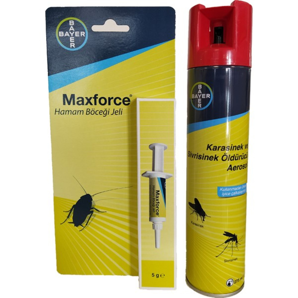 Bayer Hamamböceği Jeli 5 gr + Bayer Aerosol 275 ml Oto Boyaları Fiyatı