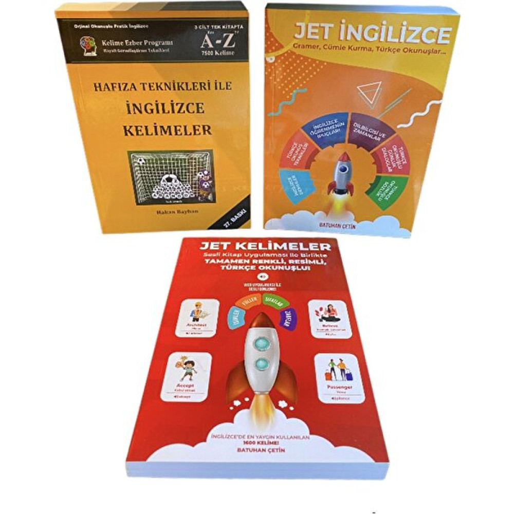 Bayhan Yayıncılık Jet Ingilizce- Jet Kelimeler + Mobil Uygulama ve Hafıza Teknikleri Ile Ingilizce -3' Lü Set (Ciltli) Yabancı Dil Öğretici Kitaplar ve Eğitim Setleri Fiyatı