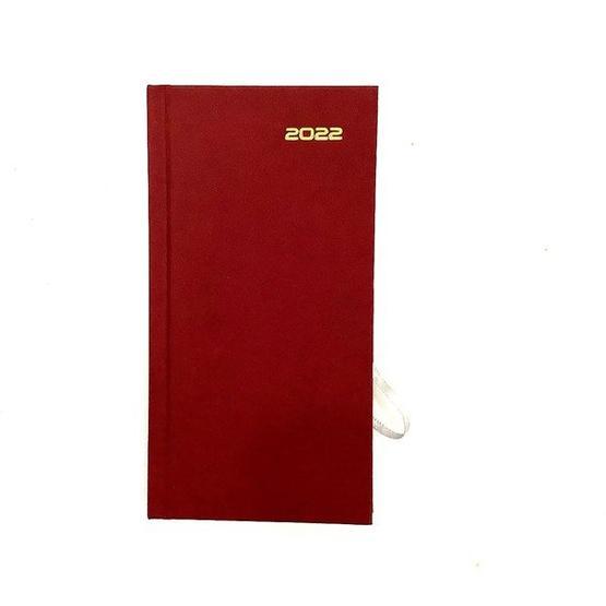 Bayındır 2022 Haftalık 8x17 cm Bordo Cep Ajandası