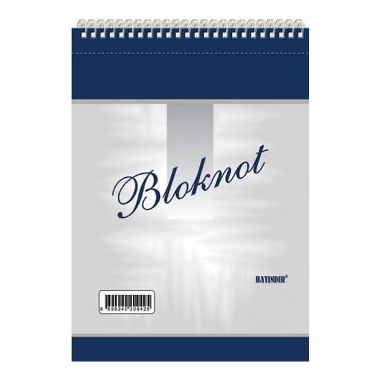 Bayındır BYNS0070 Spiralli Kareli A5 144 Yaprak Bloknot