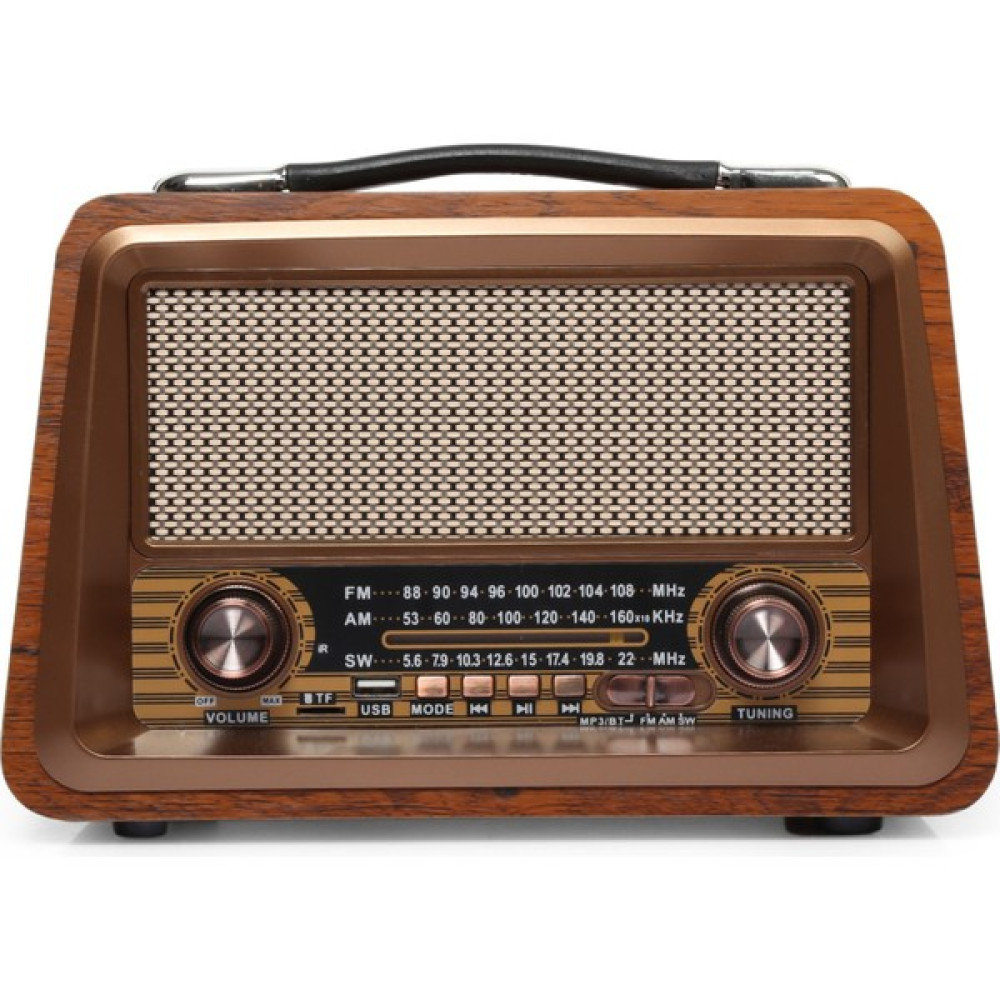 Bayındır Elektronik Gerçek Ahşap Eskitme Bluetooth Hoparlör Mp3 Çalar Müzik Kutusu Nostaljik Radyo - Kahverengi Alarmlı Saatler & Radyolar Fiyatı