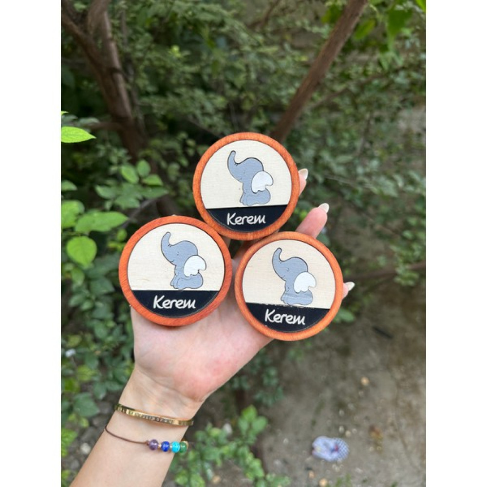 Baykuş Craft Mimarlık Özel Tasarım Fil Hayvan Safari Hediyelik Hastane Çıkışı Handmade Ahşap Bebek Magnet - 20 Adet Oto Boyaları Fiyatı
