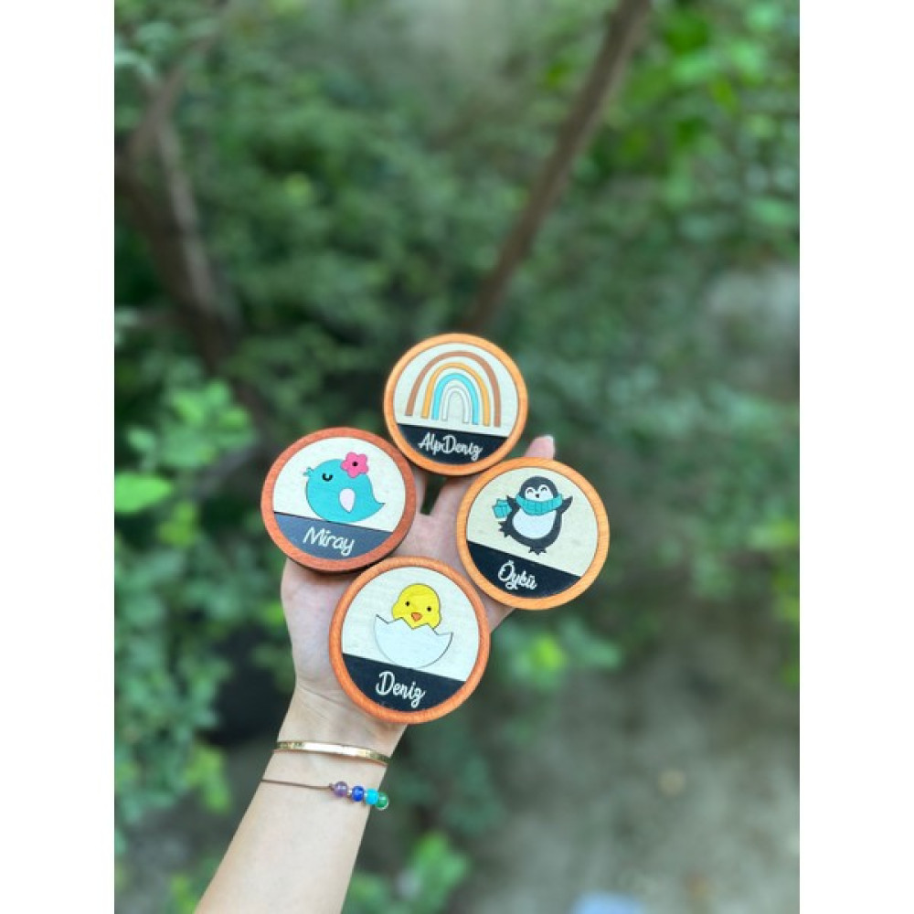 Baykuş Craft Mimarlık Özel Tasarım Hayvanlı Hediyelik Hastane Çıkışı Ahşap Bebek Magnet - Toplam 20 Adet (Set 4) Oto Boyaları Fiyatı