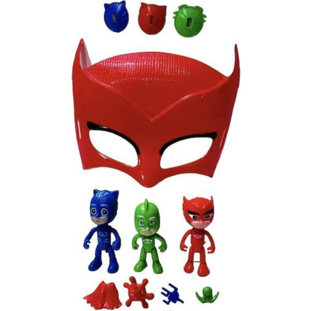 Baykuş Kız Maskeli Pj Mask Pijamaskeliler Figürleri Oyuncak Seti 11 Parça - Kırmızı Oyuncak Fiyatı