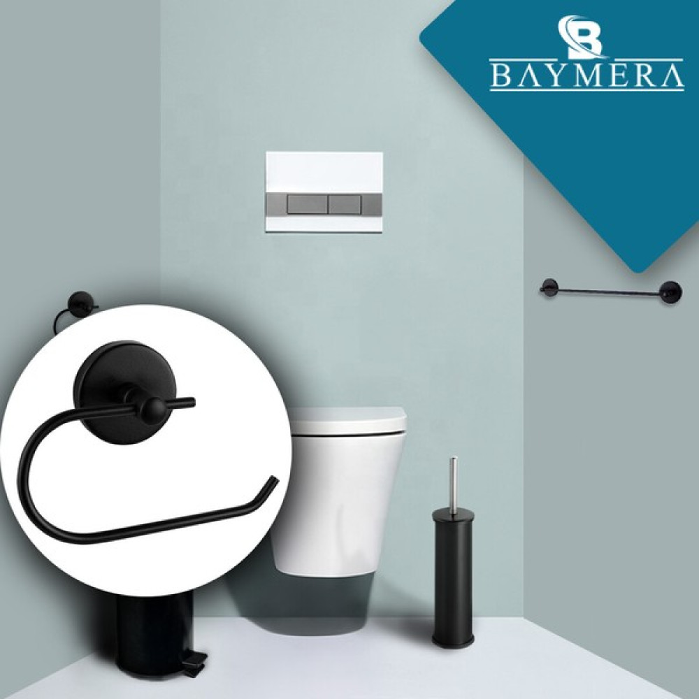 Baymera Eko Black Açık Wc Kağıtlık Tuvalet Kağıtlığı Fiyatı