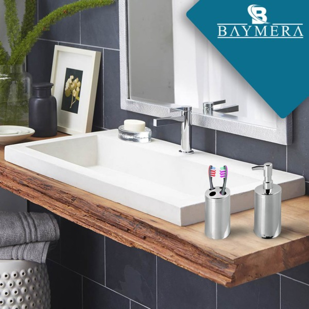 Baymera Sabunluk + Diş Fırçalık Set Üstü Banyo Seti Banyo Aksesuarları Fiyatı