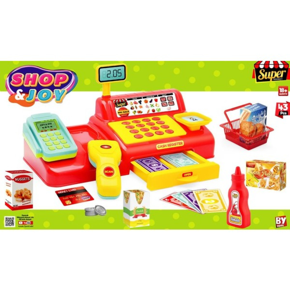 Bayraktar Shop & Joy Yazar Kasa Alış Veriş Seti BP-578 Oyun Seti Fiyatı